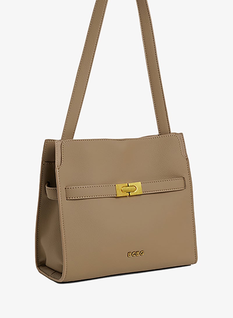 BCBG Logo Detail Satchel Bag - Image 4